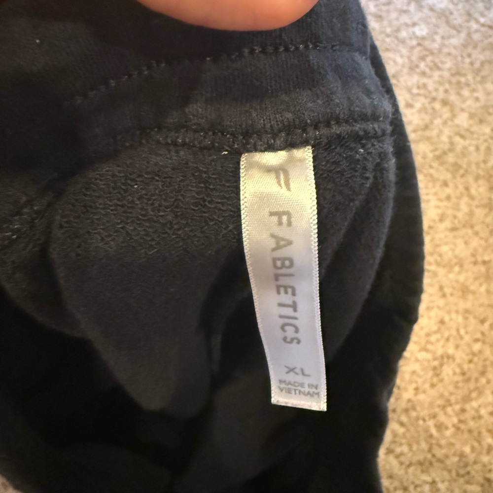 Fabletics Black Track Pants - Picture 2 of 4